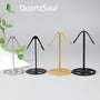 Heart Shaped Crystal Display Stands in Silver, Black and Gold Finishes for Crystal Enthusiasts