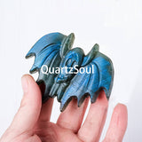 Blue Labradorite Bat Crystal Carving Spiritual Gem