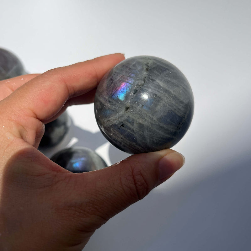 Blue Flash Labradorite Sphere Crystal Ball