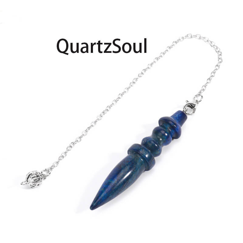 Blue Lapis Lazuli Crystal Pendulum for Wisdom Dowsing