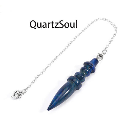 Blue Lapis Lazuli Crystal Pendulum for Wisdom Dowsing