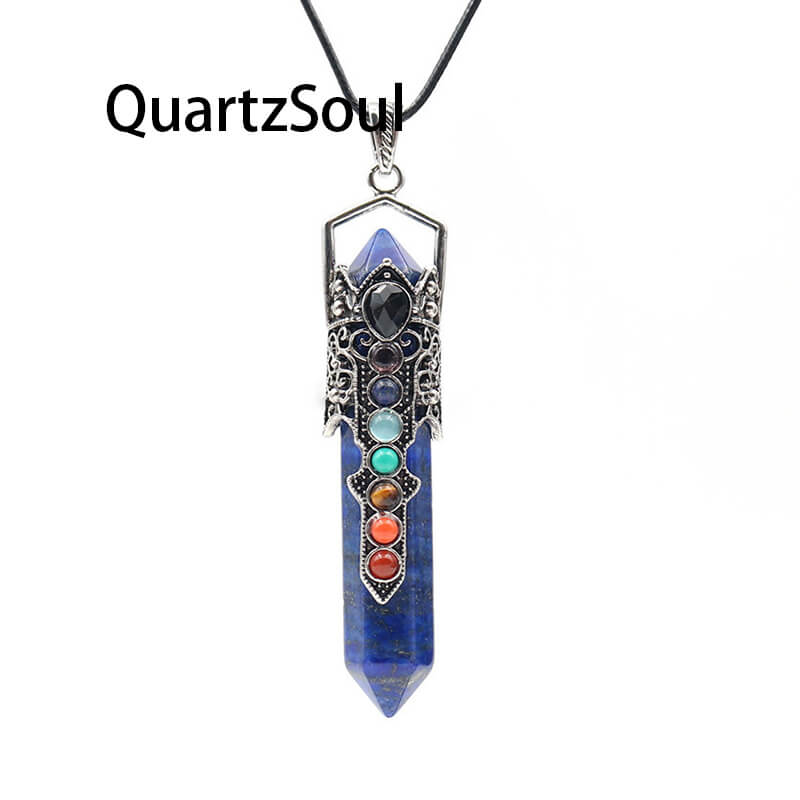 Lapis Lazuli Crystal Pendulum for Wisdom and Third Eye Activation
