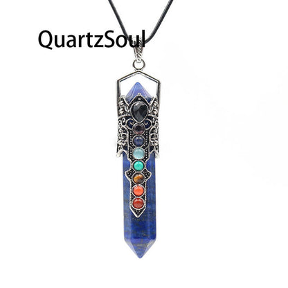Lapis Lazuli Crystal Pendulum for Wisdom and Third Eye Activation