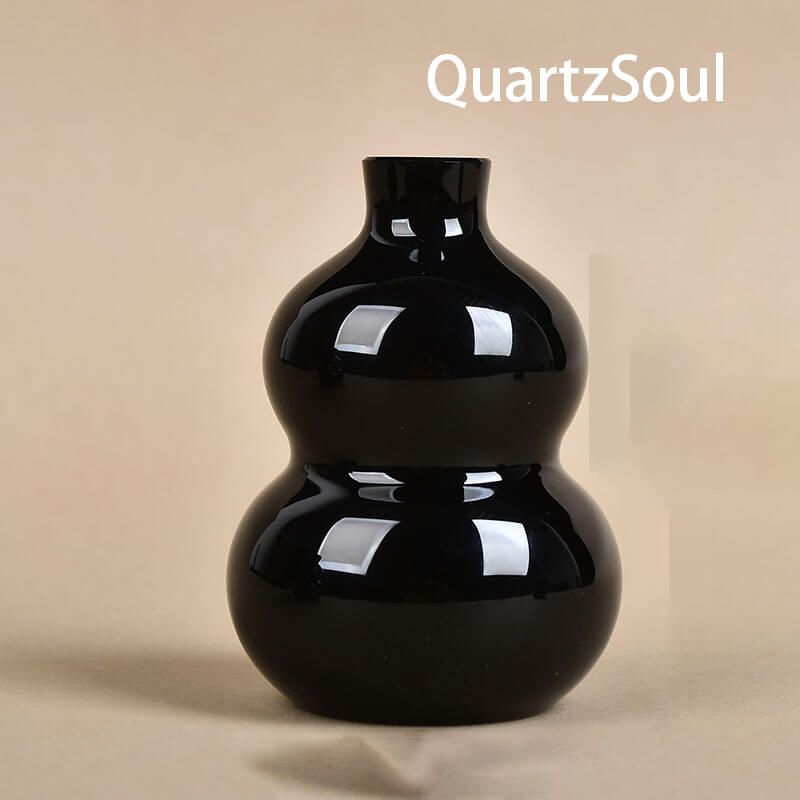 Obsidian Crystal Pedestal Stand for Healing Stone Display