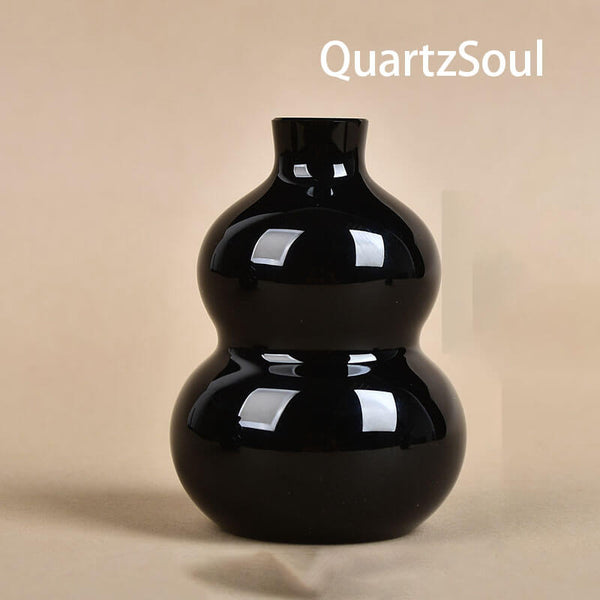 Obsidian Crystal Pedestal Stand for Healing Stone Display