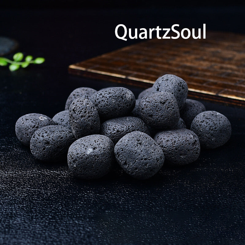 Crystal Lava Rock Tumbled Stones for Healing and Energy