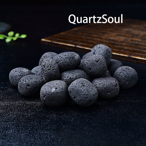 Crystal Lava Rock Tumbled Stones for Healing and Energy