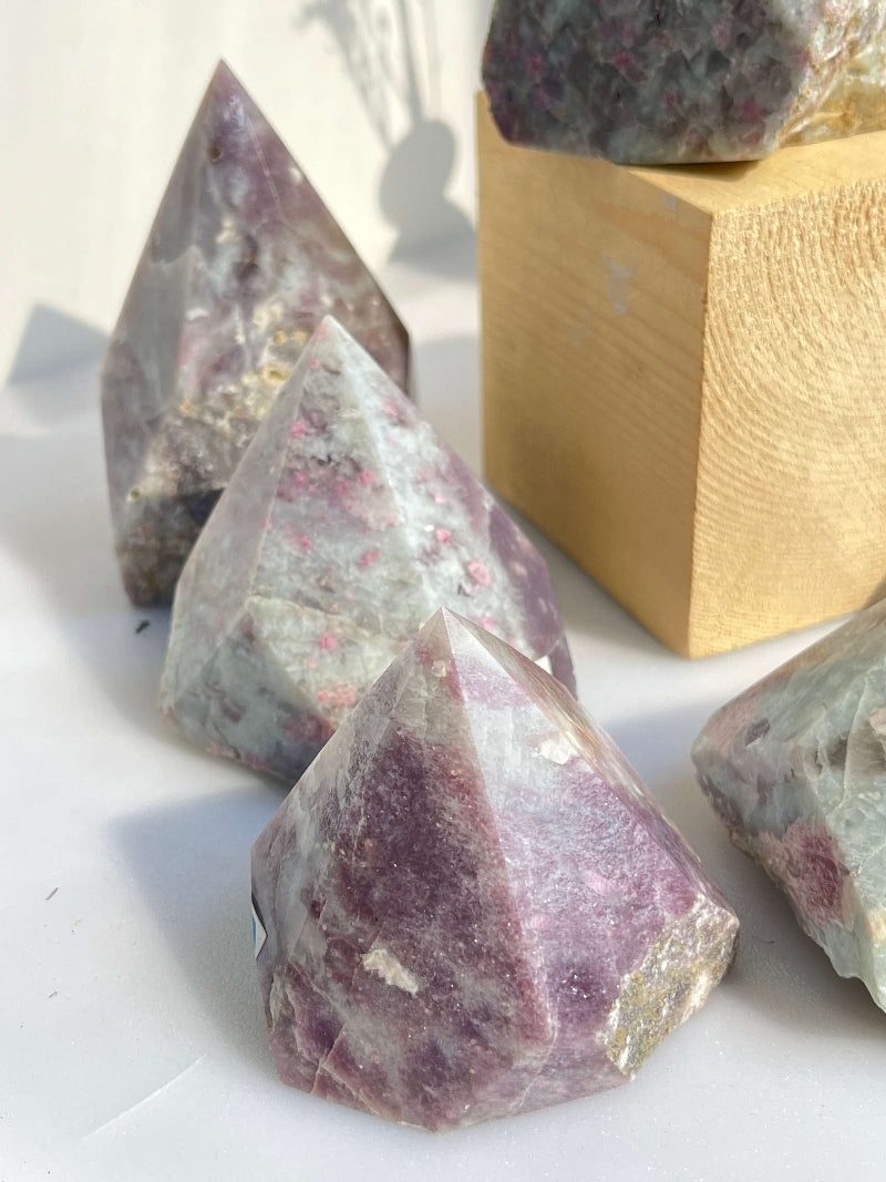 Lepidolite Anxiety Relief Crystal Points Wholesale Supply