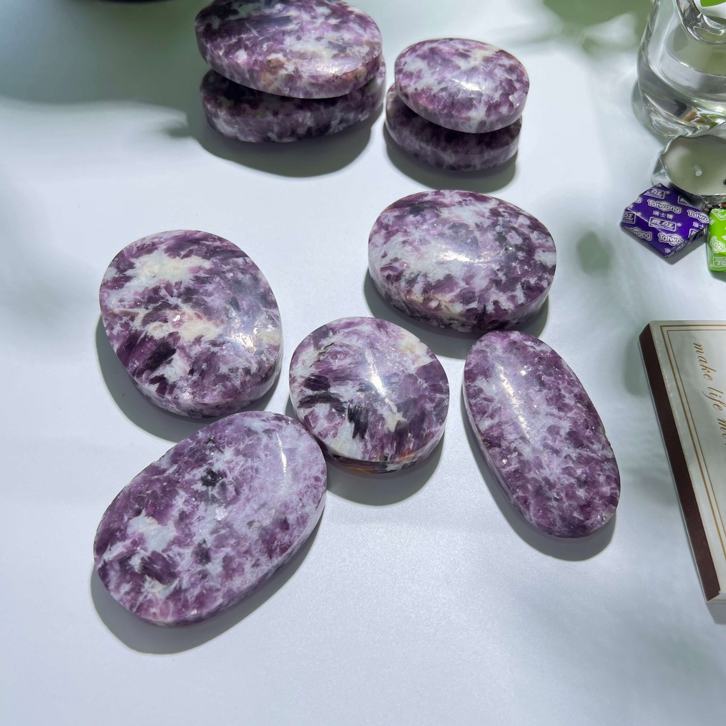 lepidolite palm stone wholesalers