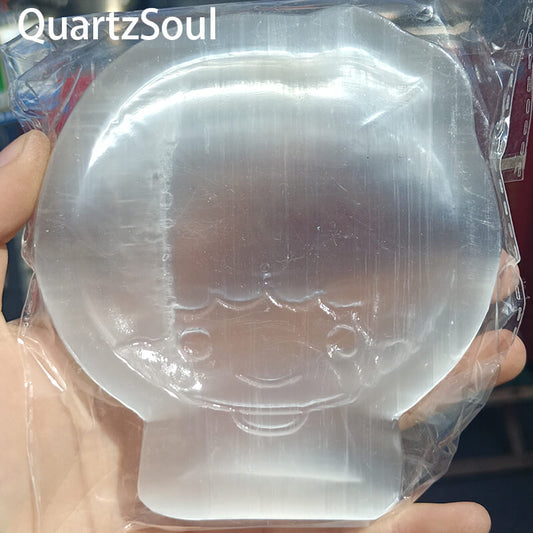 Little girl shaped selenite crystal figurine for wholesale crystal suppliers