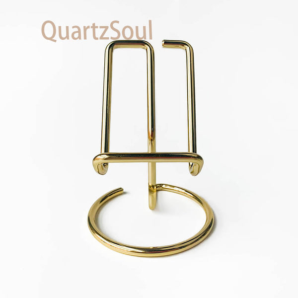 Elegant Metal Display Stand for Crystals and Mineral Specimens