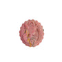 Magical Girl Pattern Rhodonite Crystal Carving Pink Stone Front View