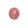 Magical Girl Pattern Rhodonite Crystal Carving Front View Pink Healing Stone