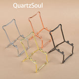 Complete Metal Crystal Display Stand Collection in Four Elegant Finishes