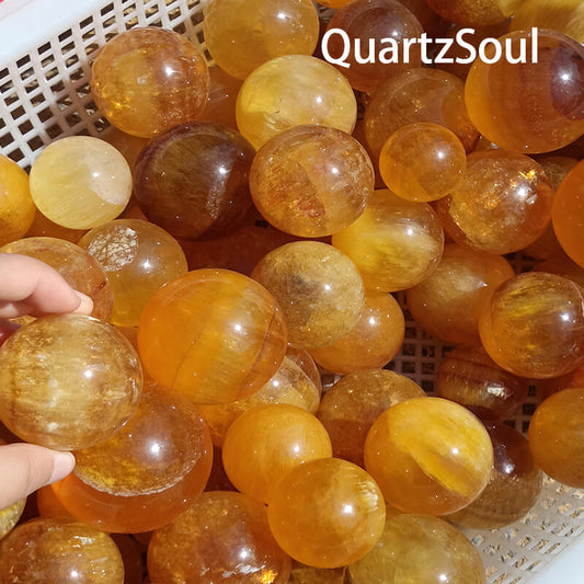 Assorted mica fluorite crystal spheres wholesale collection