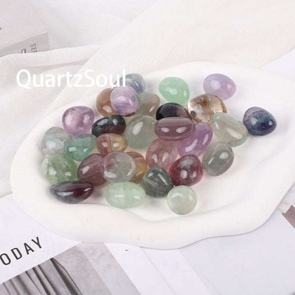 Mixed Fluorite Tumbled Stones - Healing Crystal Collection