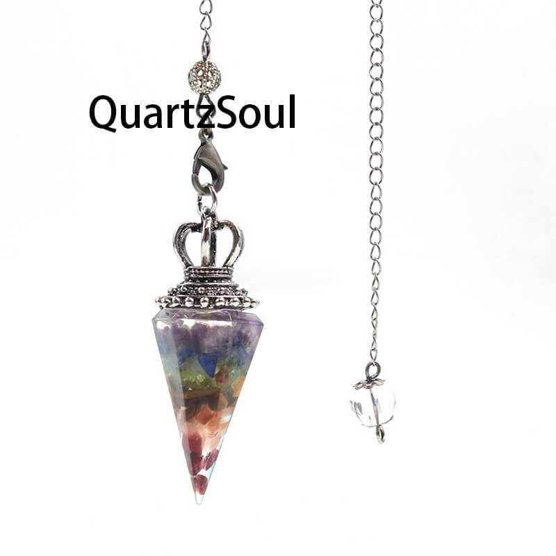 Mixed Quartz Crystal Pendulum for Balanced Energy Dowsing