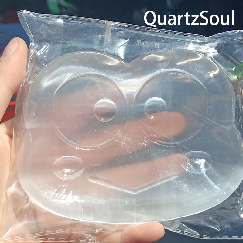 Handcrafted Monkey Head Selenite Crystal Carving Wholesale