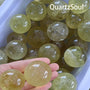 Premium wholesale citrine crystal sphere with golden yellow color