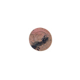 Natural pink rhodonite bear figurine for crystal healing practices