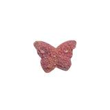 Natural Pink Rhodonite Butterfly Carving with Black Matrix Healing Crystal Stone for Emotional Balance