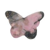 Natural Rhodonite Butterfly Carving Surface Texture Wholesale