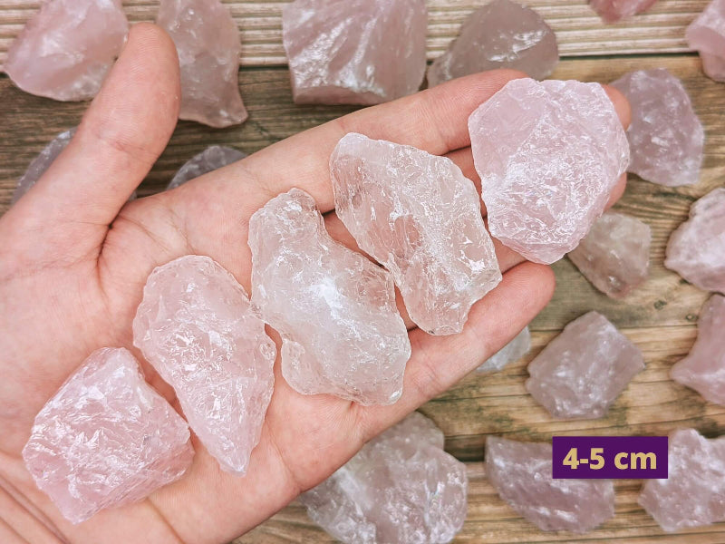 Natural Rose Quartz Crystals Available in Bulk