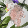  Natural rose quartz palm stone wholesale crystal healing supplies
