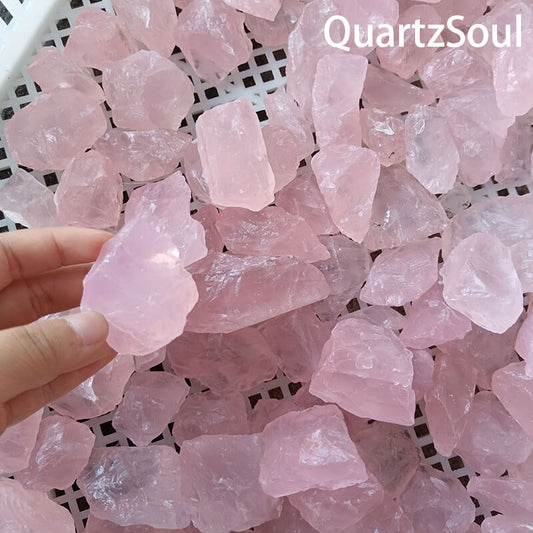 Natural rose quartz crystals for wholesale crystal suppliers