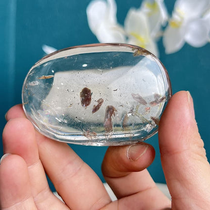 Natural smoky quartz specimen with unique free form shape