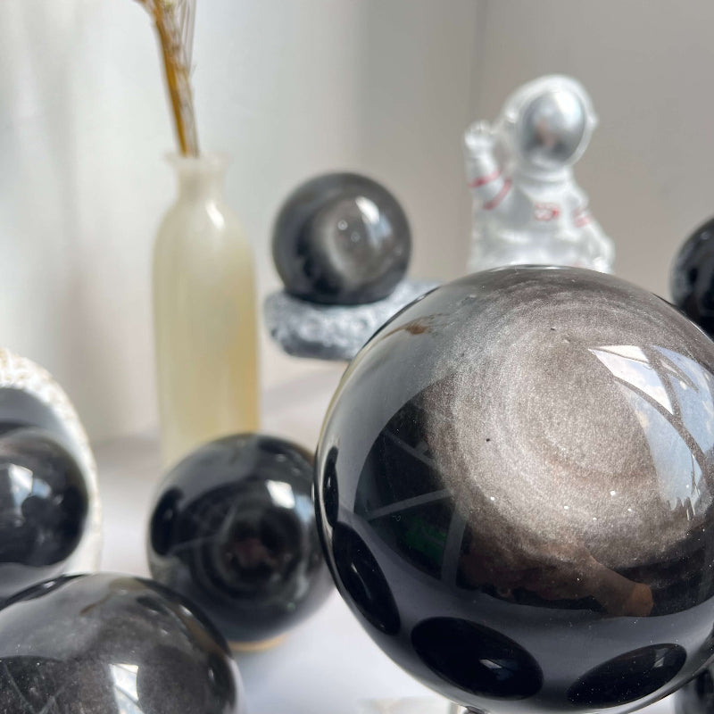 Perfectly Polished Obsidian Crystal Ball Wholesale