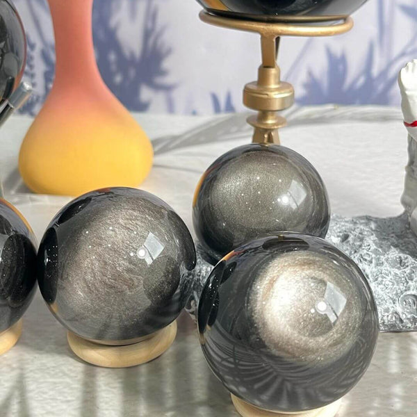Obsidian Sphere for Feng Shui Energy Protection