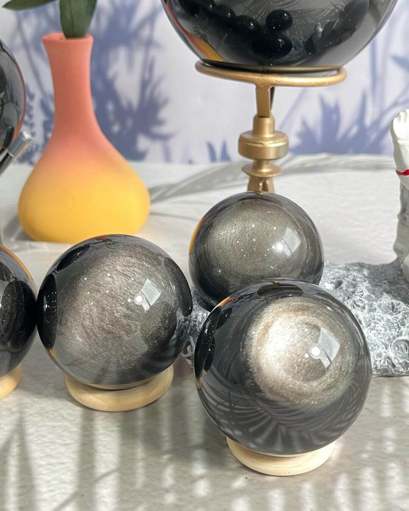 Obsidian Sphere for Feng Shui Energy Protection