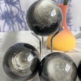 Obsidian Crystal Sphere for Root Chakra Alignment