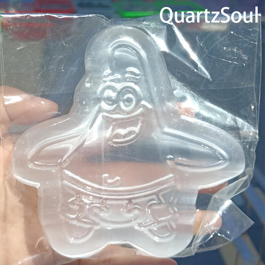 Patrick Star Shape Selenite Crystal Carving Wholesale