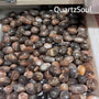  Premium peach sunstone tumbles wholesale crystal supplier bulk metaphysical stones