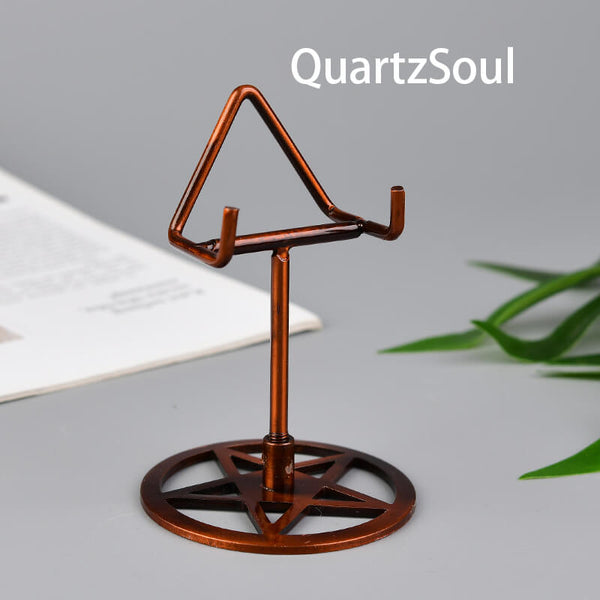 Pentagram Crystal Display Stand Holder for Spheres Clusters