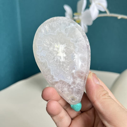 Premium Pink Amethyst and Flower Agate Crystal Healing Stone for Spiritual Growth