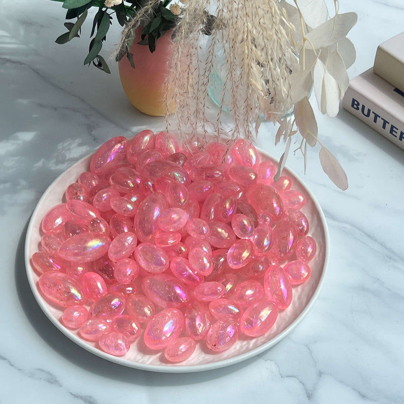 Pink Angel Aura Quartz Crystal Grid for Amplified Healing Properties