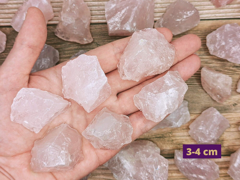 Pink Rose Quartz Crystal in Various Sizes for Wholesale