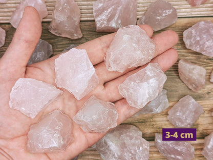 Pink Rose Quartz Crystal in Various Sizes for Wholesale