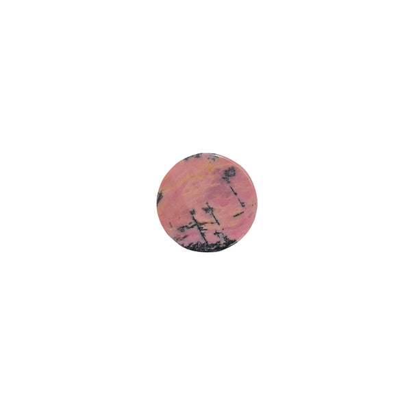 Pink Rhodonite Bear Crystal Carving Close-up Healing Stone