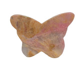 Pink Rhodonite Butterfly Crystal Carving as Valuable Collectors Item