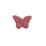 Natural pink rhodonite butterfly crystal carving with black matrix patterns for emotional healing