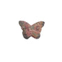 Pink Rhodonite Butterfly Crystal Carving with Floral Pattern