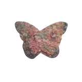 Pink Rhodonite Butterfly Healing Stone Figurine