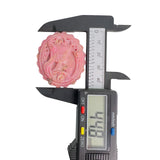 Rhodonite Crystal Medallion Detailed Magical Girl Carving