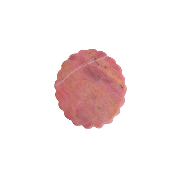 Pink Rhodonite Crystal Medallion Healing Energy Properties