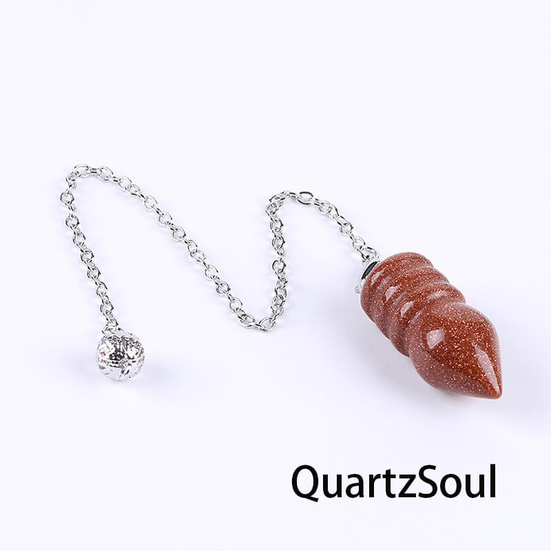 Sunstone Crystal Pendulum for Grounding