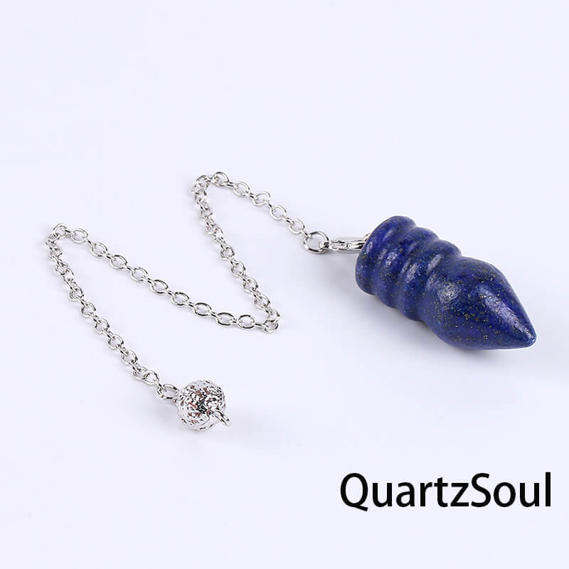 Lapis Lazuli Crystal Pendulum for Wisdom and Truth